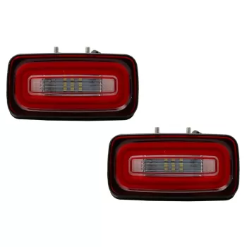 LED Rear Bumper Fog Lamp Light Bar suitable for Mercedes G-Class W463 (1989-2015) Red Clear