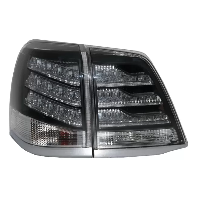 Taillights LED suitable for Toyota Land Cruiser FJ200 J200 (2007-2011) Black and White