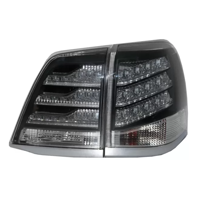 Taillights LED suitable for Toyota Land Cruiser FJ200 J200 (2007-2011) Black and White