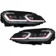 LED Headlights suitable for VW Golf 7 VII (2012-2017) Facelift G7.5 GTI Look with Sequential Dynamic Turning Lights