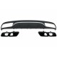 Rear Bumper Valance Diffuser with Black Exhaust Muffler Tips suitable for Mercedes C-Class C205 A205 Coupe Cabriolet (2014-2019) C63 Design