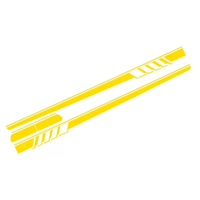 Side Decals Sticker Vinyl Matte Yellow suitable for Mercedes C-Class C205 Coupe A205 Cabriolet (2014-up)