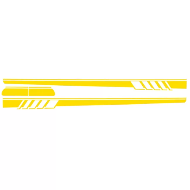 Side Decals Sticker Vinyl Matte Yellow suitable for Mercedes C-Class C205 Coupe A205 Cabriolet (2014-up)