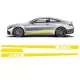 Side Decals Sticker Vinyl Matte Yellow suitable for Mercedes C-Class C205 Coupe A205 Cabriolet (2014-up)