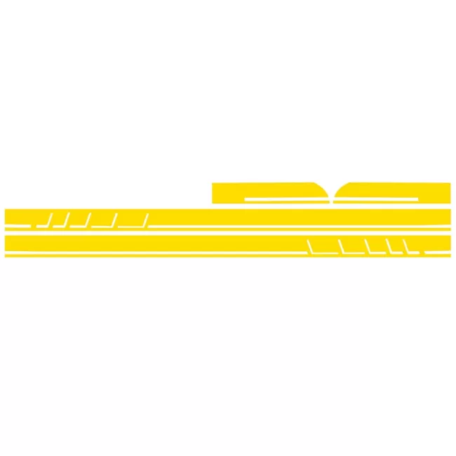 Side Decals Sticker Vinyl Matte Yellow suitable for Mercedes CLA W117 C117 X117 (2013-2016) A Class W176 (2012-up) 45 Design Edition 1
