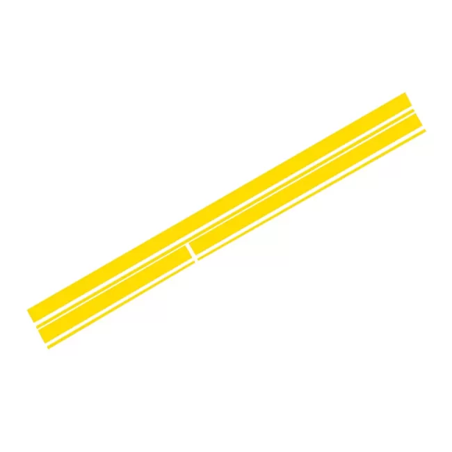 Set Sticker Matte Yellow Upper Bonnet Roof & Tailgate suitable for Mercedes CLA W117 C117 X117 (2013-2016) A Class W176 (2012-2018)