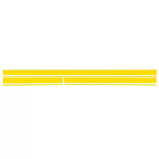 Set Sticker Matte Yellow Upper Bonnet Roof & Tailgate suitable for Mercedes CLA W117 C117 X117 (2013-2016) A Class W176 (2012-2018)