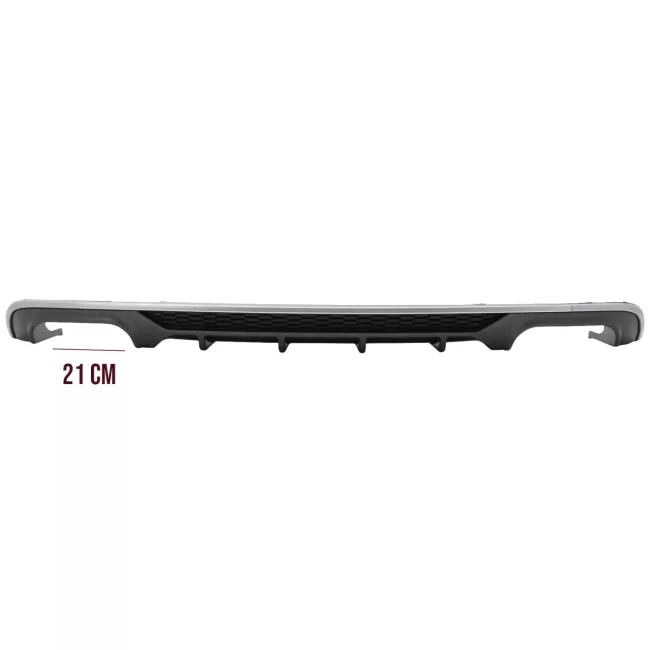 Rear Bumper Valance Diffuser suitable for Audi A3 8V Facelift Sedan Convertible (2016-2019) Standard Bumper SE S3 Design