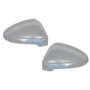 Mirror Covers suitable for Audi A4 B9 (2016-) Extinction Aluminium Plated Complete Housing With Side Assist