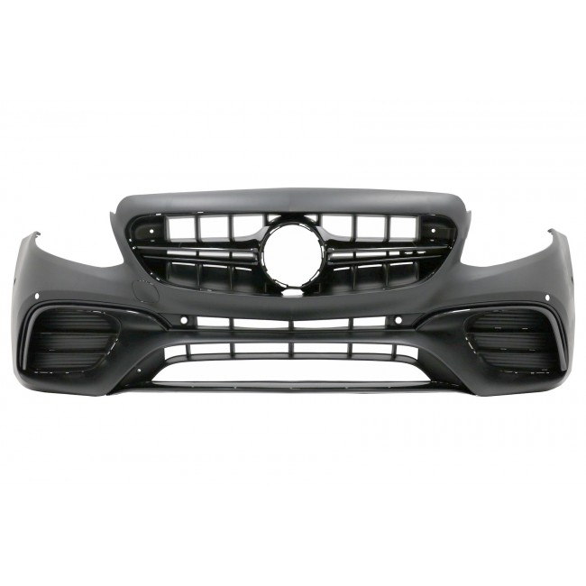 Front Bumper suitable for Mercedes E-Class W213 S213 C238 A238 (2016-2019) E63 Design Black Edition