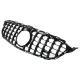 Front Grille suitable for Mercedes C-Class W205 S205 C205 A205 (2014-2018) GT-R Panamericana Design Black