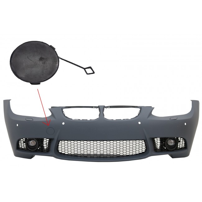 Tow Hook Cover Front bumper suitable for BMW 3 series E90 E91 (2004-2011) E92 E93 M3 (2006-2009) M3 Design