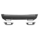 Rear Bumper with Exhaust Muffler Tips suitable for Range Rover Vogue IV L405 (2013-2017) Upgrade to Facelift 2018+ SVO Design