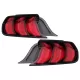 Full LED Taillights suitable for Ford Mustang VI S550 (2015-2019) Red with Dynamic Sequential Turning Lights