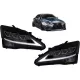 FULL LED DRL Headlights Dynamic Turn Light Signal suitable for LEXUS IS XE20 (2006-2013) Black Edition