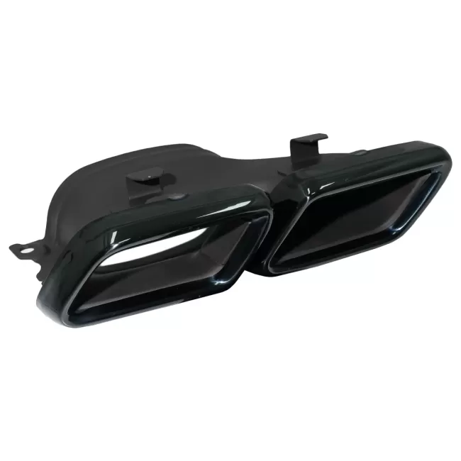 Exhaust Muffler Tips for Mercedes C-Class W205 S205 C205 A205 E-Class W213 S-Class W222 GLE C292 GLE W166 GLC W253 X253 C253 C217 (2014-up) Black Emerald