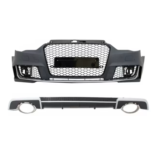 Body Kit with Diffuser and Exhaust Tips suitable for Audi A3 8V Sedan Cabrio (2012-2015) RS3 Design