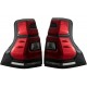 Taillights LED suitable for Toyota Land Cruiser FJ150 Prado (2010-2016) Red Clear Light Bar (2018+) Design