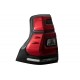 Taillights LED suitable for Toyota Land Cruiser FJ150 Prado (2010-2016) Red Clear Light Bar (2018+) Design