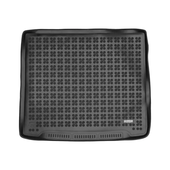 Rubber Trunk Mat Black suitable for Ford Focus MK4 Station Wagon (2018-up) with an irregular size spare tire