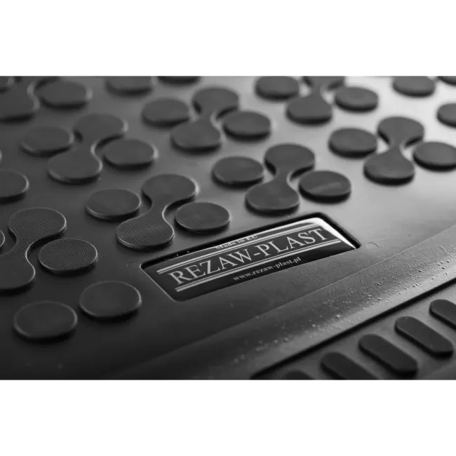 Rubber Trunk Mat Black suitable for Ford Focus IV Hatchback (2018-up) version with full size tire
