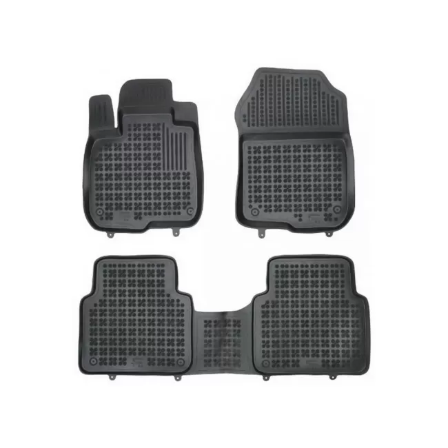 Rubber Floor Mats Black suitable for Honda CR-V V (2018-up) CR-V e:HeV (2022-up) Hybrid (HEV)