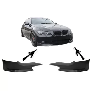 Front Bumper Splitters Spoiler suitable for BMW 3 Series E92 (2006-2010) M-Tech Design