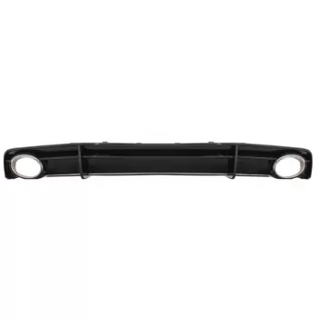 Rear Bumper Valance Diffuser Black with Exhaust Tips suitable for Audi A7 4G Facelift (2015-2018) RS7 Design only S-Line