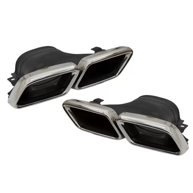 Exhaust Muffler Tips suitable for Mercedes E-Class W213 (2016-up) E63 Design GLC SUV X253 GLC Coupe C253 (2015-2017)
