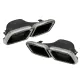 Exhaust Muffler Tips suitable for Mercedes E-Class W213 (2016-up) E63 Design GLC SUV X253 GLC Coupe C253 (2015-2017)