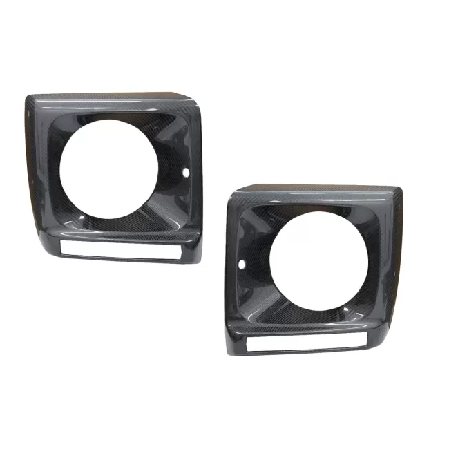 Headlights Covers Carbon Fiber suitable for Mercedes G-Class W463 (1989-2018) G65 Design