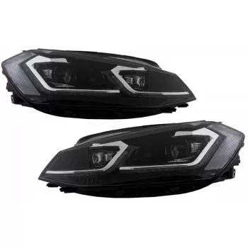 RHD LED Headlights suitable for VW Golf 7.5 VII Facelift (2017-up) with Sequential Dynamic Turning Lights