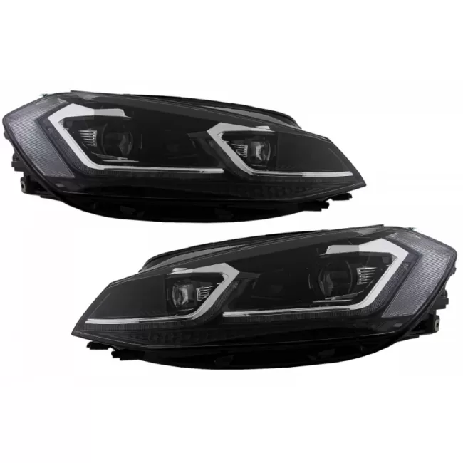 RHD LED Headlights suitable for VW Golf 7.5 VII Facelift (2017-up) with Sequential Dynamic Turning Lights