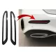 Rear Bumper Reflectors Frame Trim Cover Stickers Decal suitable for Mercedes A-Class V177 Sedan AMG Line (2018-Up) Carbon