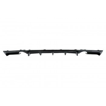 Rear Bumper Spoiler Valance Diffuser Double Outlet for Single Exhaust suitable for BMW 3 Series F30 F31 (2011-2019) M Performance Design Carbon Film Coating