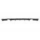 Rear Bumper Spoiler Valance Diffuser Double Outlet for Single Exhaust suitable for BMW 3 Series F30 F31 (2011-2019) M Performance Design Carbon Film Coating