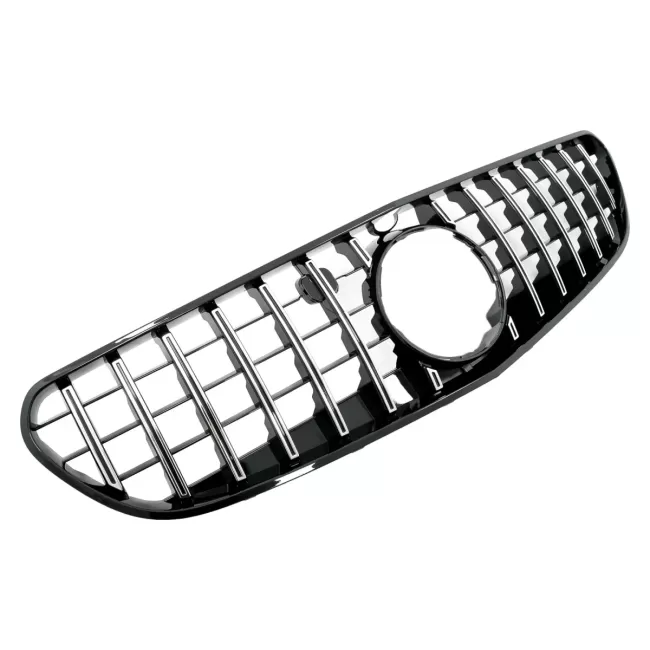 Central Grille suitable for Mercedes S-Class Coupe C217 (2014-2017) Cabrio A217 (2015-2017) GT-R Panamericana Design Chrome