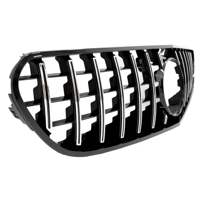 Central Grille suitable for Mercedes S-Class Coupe C217 (2014-2017) Cabrio A217 (2015-2017) GT-R Panamericana Design Chrome