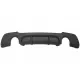 Rear Bumper Diffuser with Splitters suitable for BMW E92 Coupe 3 Series (2006-2010) M Performance Design Twin Single Outlet