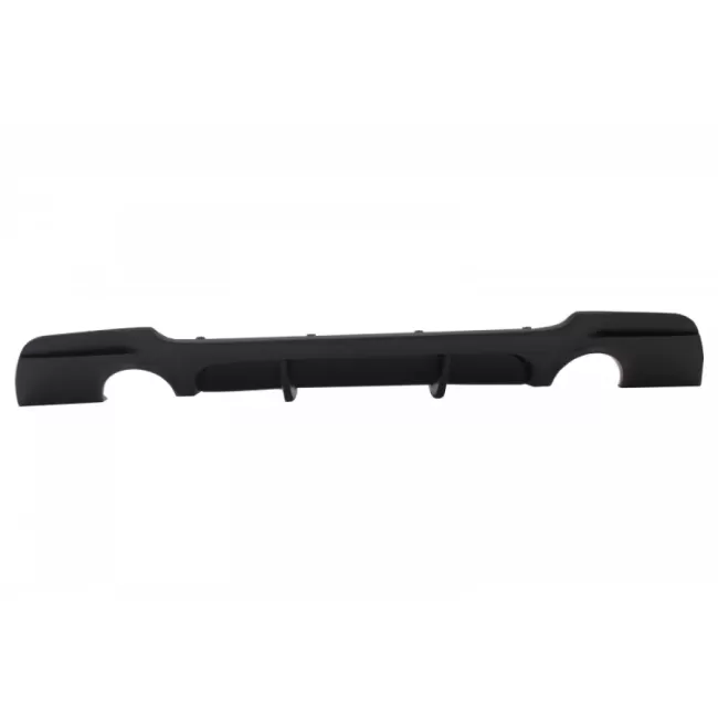 Rear Bumper Diffuser with Splitters suitable for BMW E92 Coupe 3 Series (2006-2010) M Performance Design Twin Single Outlet