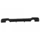 Rear Bumper Diffuser with Splitters suitable for BMW E92 Coupe 3 Series (2006-2010) M Performance Design Twin Single Outlet