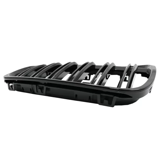 Central Kidney Grilles suitable for BMW X1 SUV F48 Pre-LCI (06.2015-2019) Double Stripe M Design Piano Black