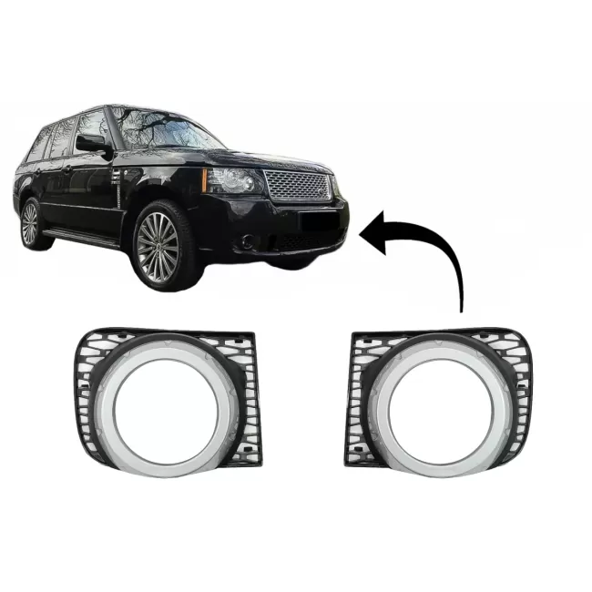 Fog Lamp Covers suitable for Land Rover Range Rover Vogue III L322 (2010-2012) Autobiography Design