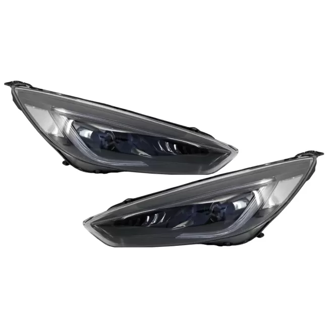 Headlights LED DRL suitable for FORD Focus III Mk3 RHD (2015-2017) Bi-Xenon Design Dynamic Flowing Turn Signals Demon Look