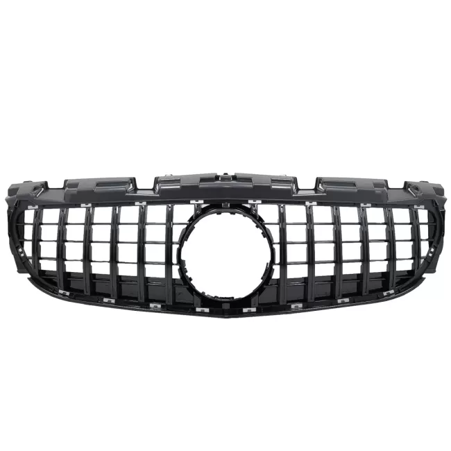 Front Grille suitable for Mercedes SLC-Class R172 Facelift (2016-2019) GT-R Panamericana Design Piano Black