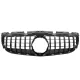 Front Grille suitable for Mercedes SLC-Class R172 Facelift (2016-2019) GT-R Panamericana Design Piano Black