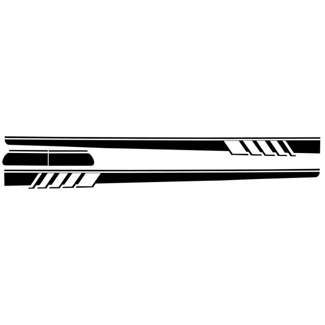Side Decals Sticker Vinyl suitable for Mercedes C-Class C205 Coupe A205 Cabriolet (2014-up) C63 Design Piano Black