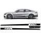 Side Decals Sticker Vinyl suitable for Mercedes C-Class C205 Coupe A205 Cabriolet (2014-up) C63 Design Piano Black