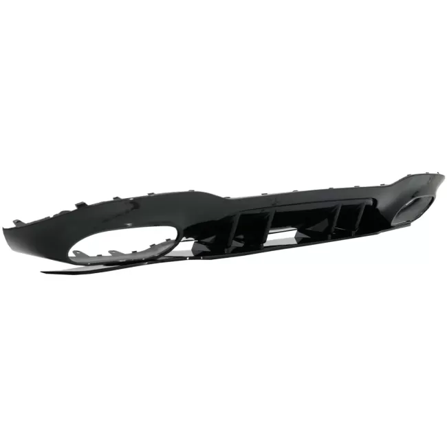 Rear Bumper Valance Diffuser suitable for Mercedes A-Class V177 Sedan (2018-) Chrome Exhaust