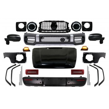 Body Kit suitable for Mercedes G-Class W463 (2008-2017) Wide Body Conversion to 2018 G63 Design